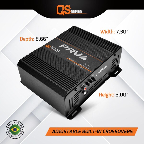 Main product image for PRV Audio QS3000 2 Ohm 1-Channel Full-Range Amplifier 3000W 294-3560